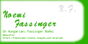 noemi fassinger business card